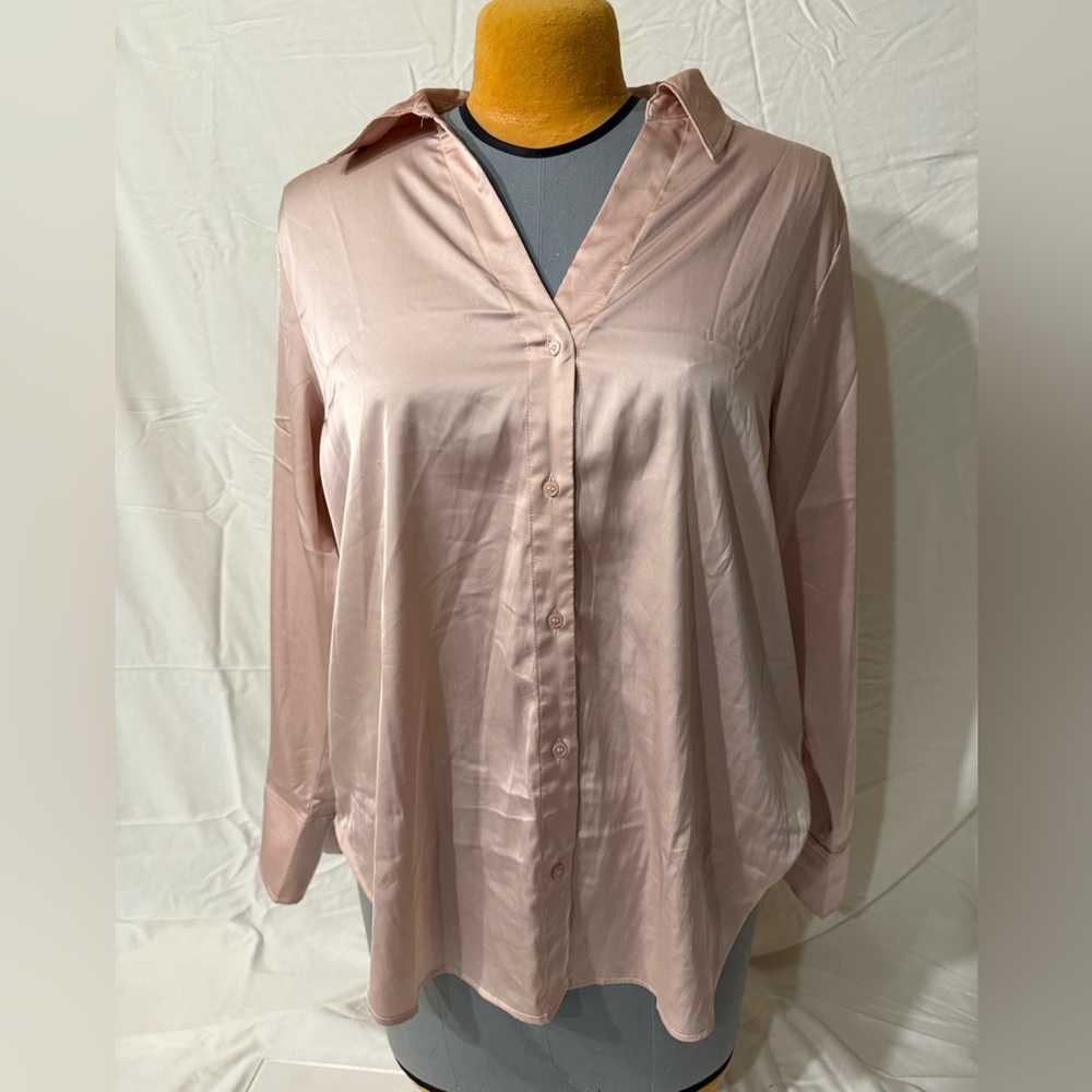 H&M Light Pink Button-Down Shirt